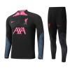 Liverpool Quarter Zip Felpe da Allenamento 2022-23 Nera per Uomo